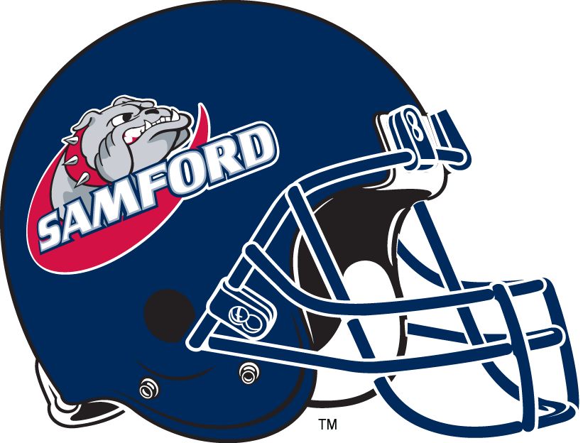 Samford Bulldogs 2000-2015 Helmet Logo vinyl decal